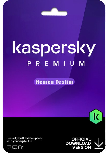 Kaspersky Premium 1 Yıl 1 Cihaz
