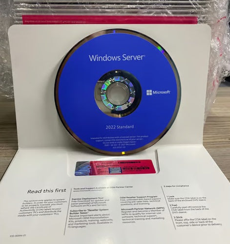 Microsoft Server 2022 Standard DVD Lisans (Ön Sipariş)