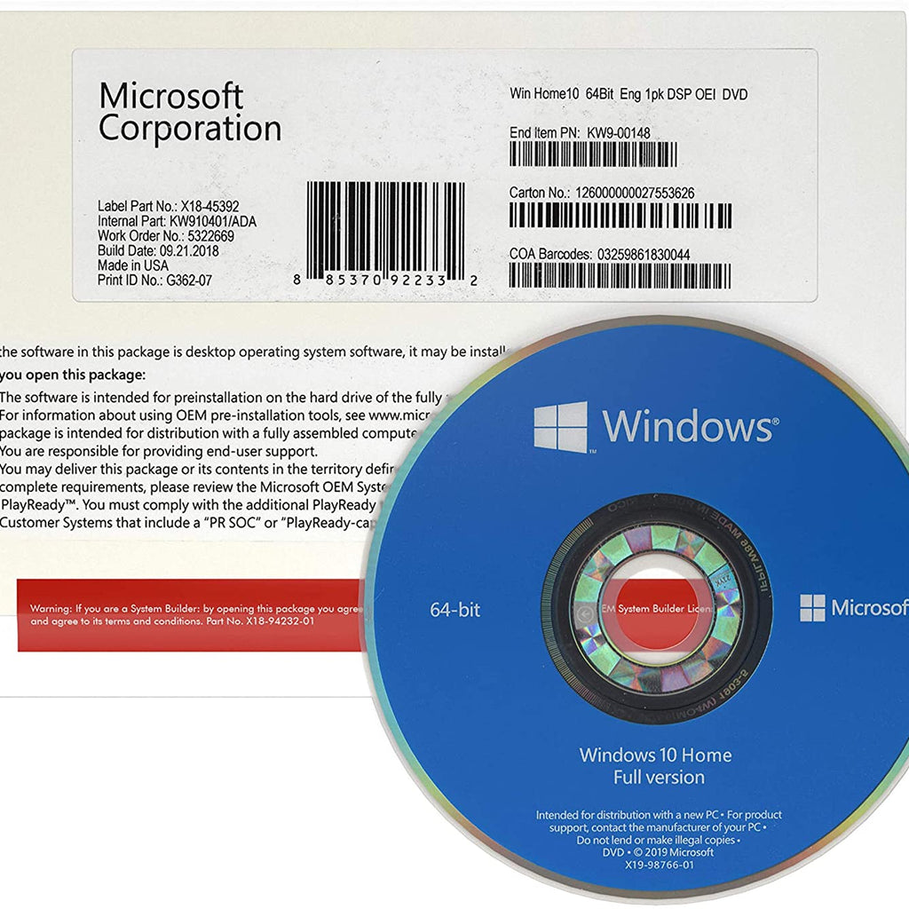 Windows 10 Home - DVD (Ön Sipariş)